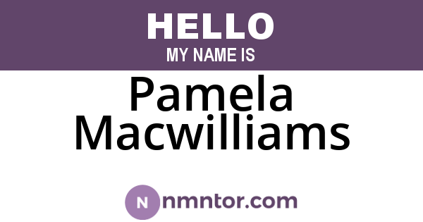 Pamela Macwilliams