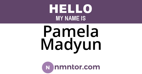 Pamela Madyun