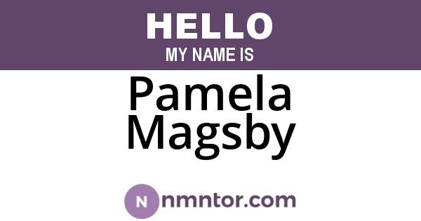 Pamela Magsby