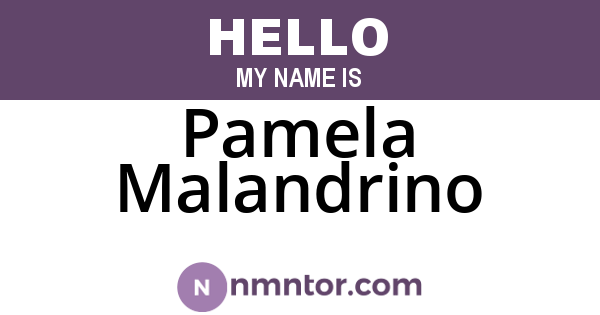 Pamela Malandrino