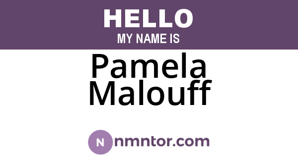 Pamela Malouff
