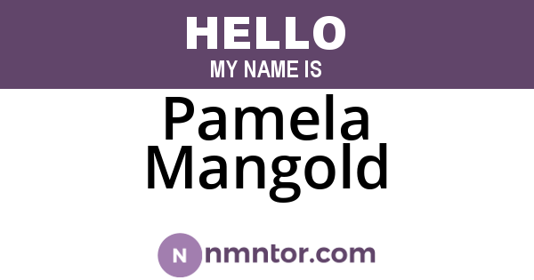 Pamela Mangold
