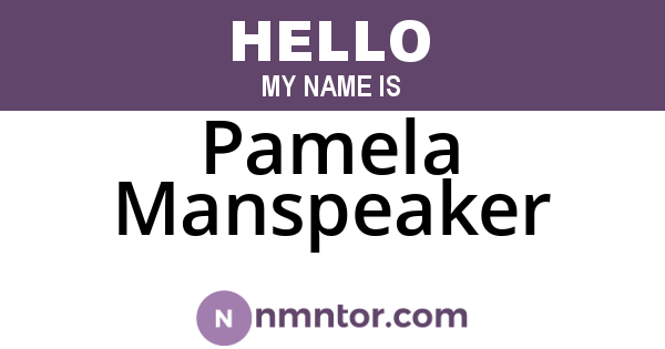 Pamela Manspeaker