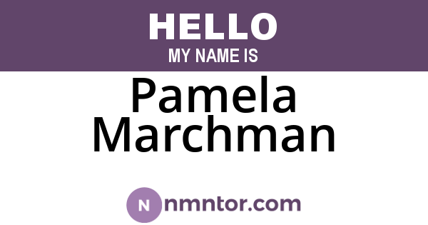 Pamela Marchman