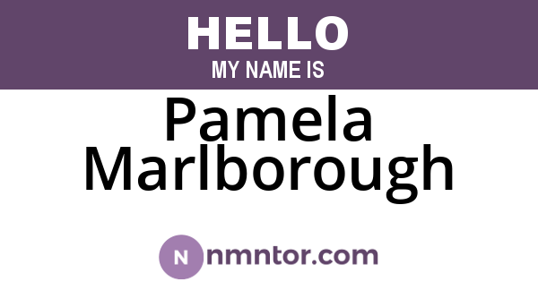 Pamela Marlborough