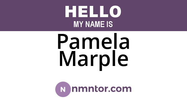 Pamela Marple