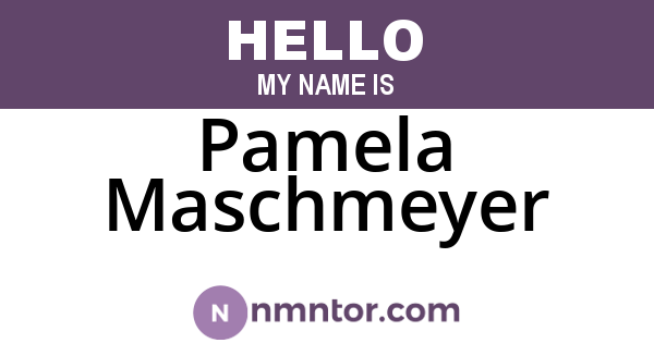 Pamela Maschmeyer