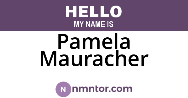 Pamela Mauracher