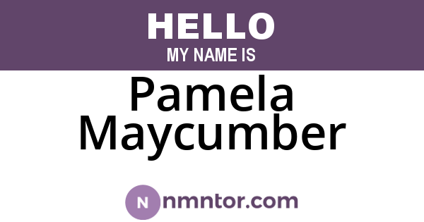 Pamela Maycumber