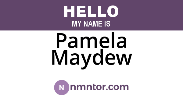 Pamela Maydew