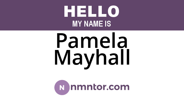 Pamela Mayhall