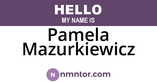 Pamela Mazurkiewicz