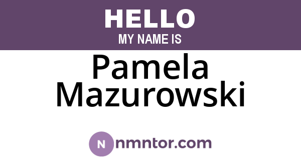 Pamela Mazurowski