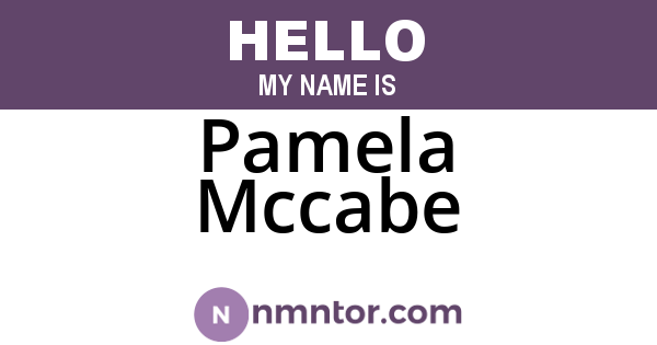 Pamela Mccabe