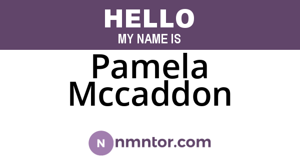 Pamela Mccaddon