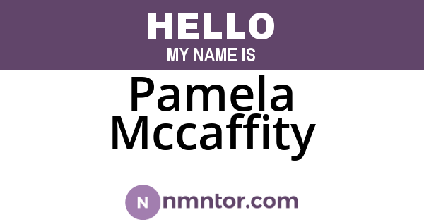 Pamela Mccaffity