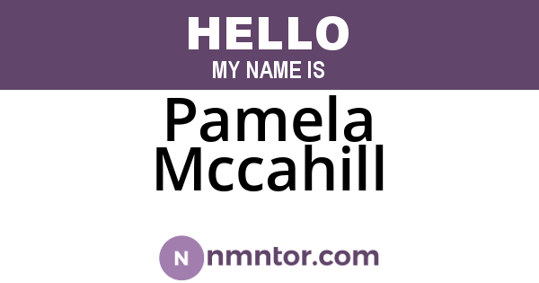 Pamela Mccahill