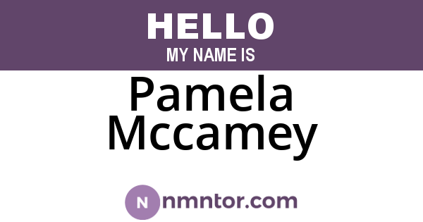 Pamela Mccamey