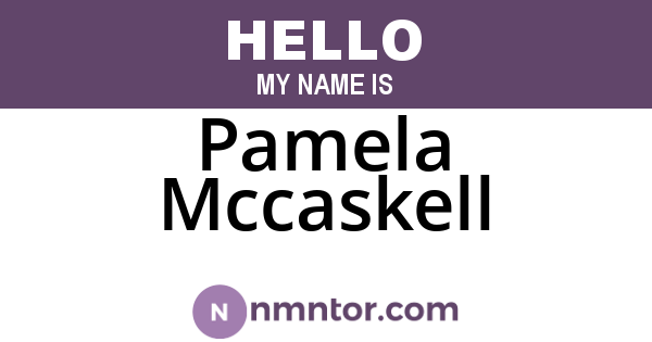 Pamela Mccaskell