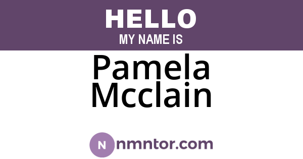 Pamela Mcclain