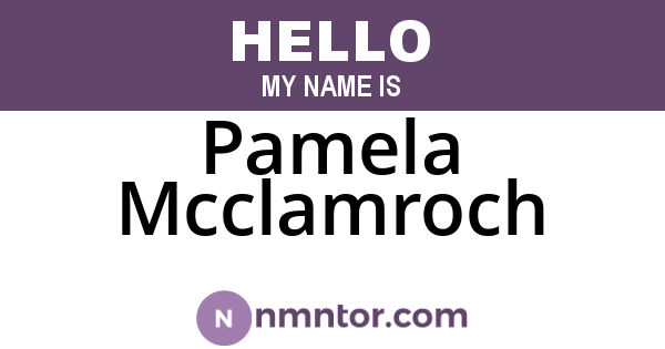 Pamela Mcclamroch