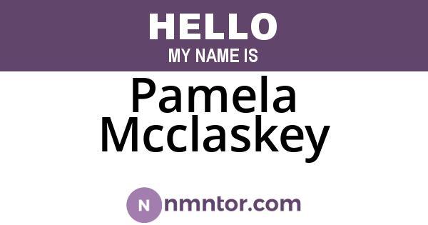 Pamela Mcclaskey
