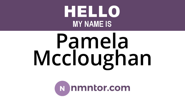Pamela Mccloughan