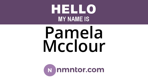 Pamela Mcclour