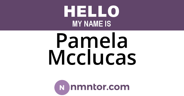 Pamela Mcclucas