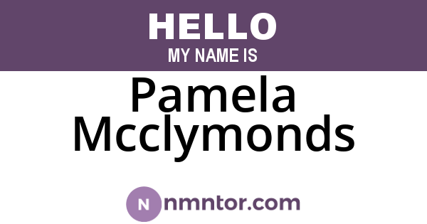 Pamela Mcclymonds