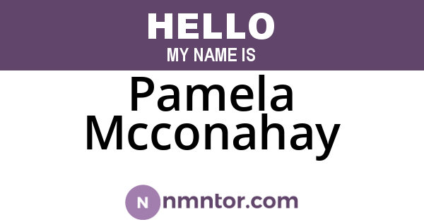 Pamela Mcconahay