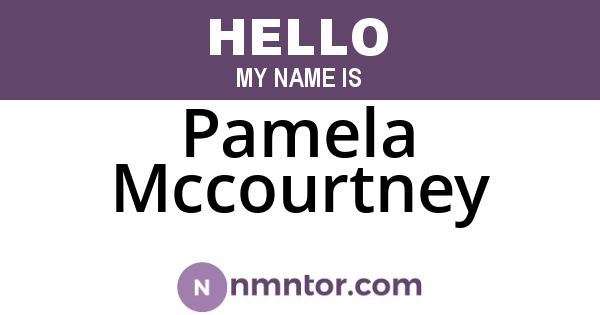 Pamela Mccourtney