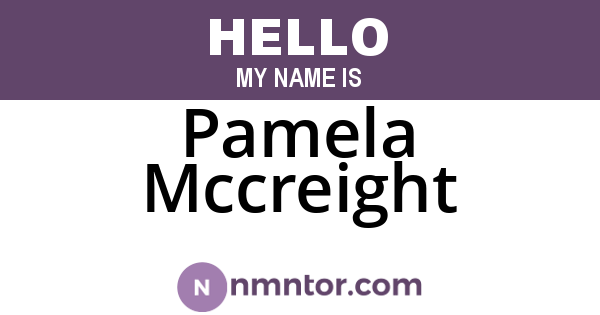 Pamela Mccreight