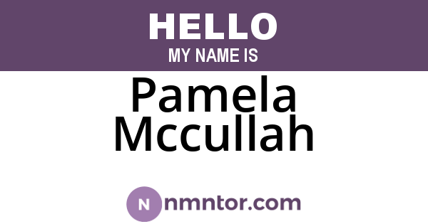 Pamela Mccullah