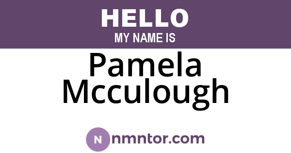 Pamela Mcculough