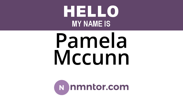 Pamela Mccunn