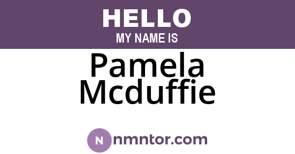 Pamela Mcduffie