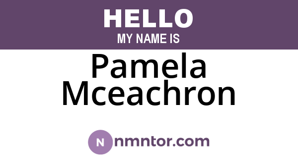 Pamela Mceachron