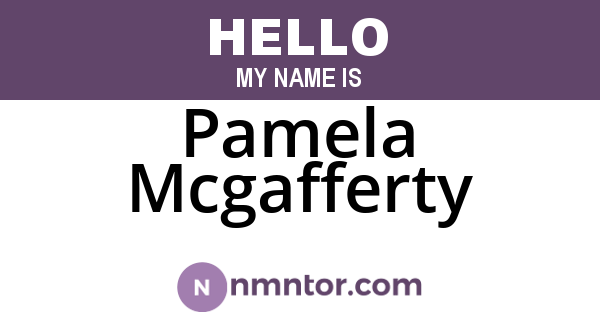 Pamela Mcgafferty