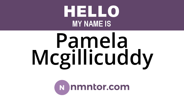 Pamela Mcgillicuddy
