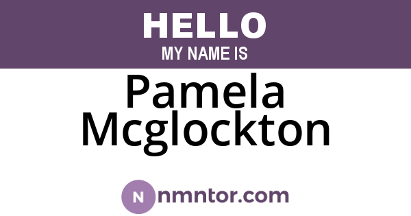 Pamela Mcglockton