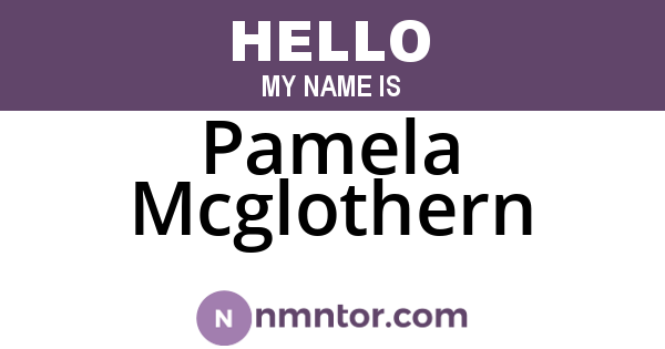 Pamela Mcglothern