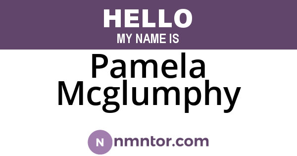 Pamela Mcglumphy