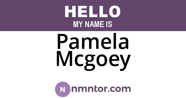 Pamela Mcgoey