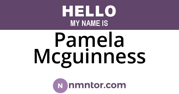 Pamela Mcguinness