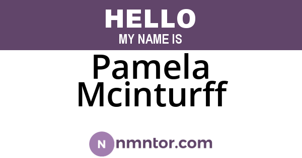 Pamela Mcinturff
