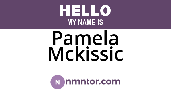 Pamela Mckissic