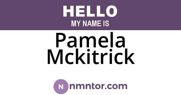 Pamela Mckitrick