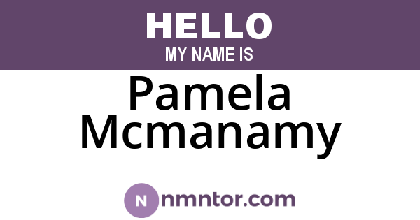 Pamela Mcmanamy