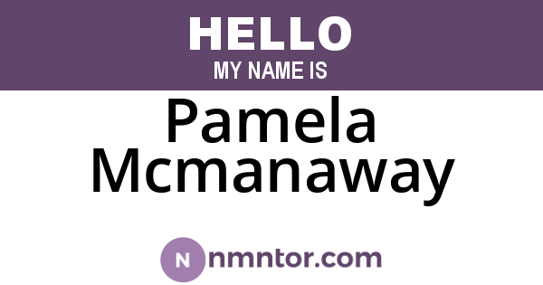Pamela Mcmanaway